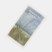 Beach Seagrass Fotoküste individuell anpassbar Serviette (Ecke)