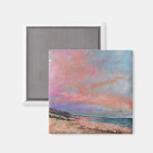 Beach Seascape Fine Art Beach Malerei Magnet (Vorderseite/Rückseite)