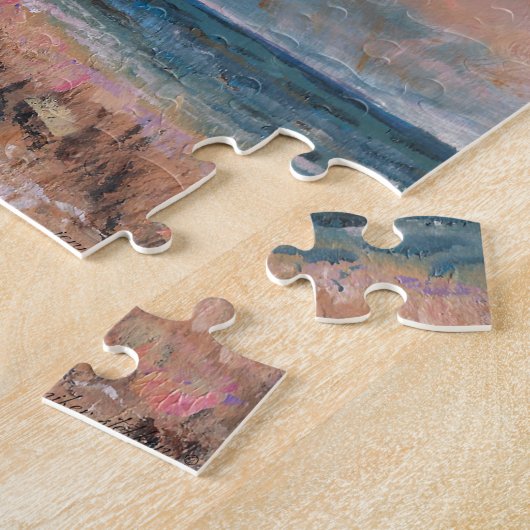 Beach Seascape Fine Art Beach Malerei Puzzle (Seite)