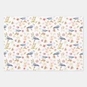 Beach Seashell Birthday Geschenkpapier Set (Vorderseite 2)