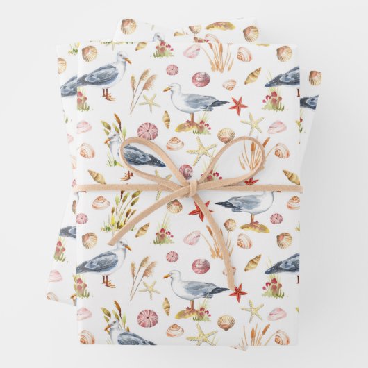 Beach Seashell Birthday Geschenkpapier Set (Beispiel)