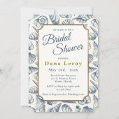 Beach Seashell Bridal Dusche Einladung (Vorderseite)