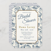 Beach Seashell Bridal Dusche Einladung (Vorne/Hinten)