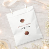 Beach Seashell Clams Wedding Geschenktütchen (Ausgeschnitten)