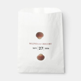 Beach Seashell Clams Wedding Geschenktütchen