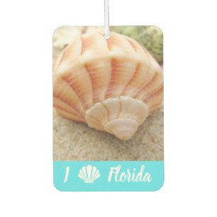 Beach Seashell Florida Aqua Blue Autolufterfrischer