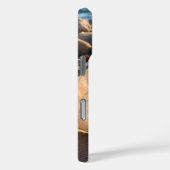 Beach Seashell Foto Monogram Name Script Modern Case-Mate iPhone Hülle (Rückseite / Rechts)