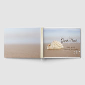Beach Seashell, Hearts Wedding Gästebuch (Voll)