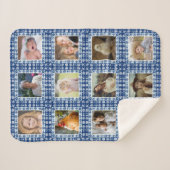 Beach Seashell Imitate gequiltet Nautical Foto Col Sherpadecke (Vorderseite (Horizontal))