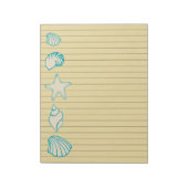 Beach Seashell Notepad Notizblock (Rotiert)