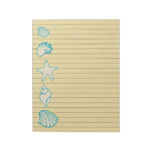 Beach Seashell Notepad Notizblock