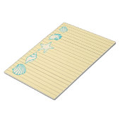 Beach Seashell Notepad Notizblock (angewinkelt)