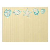 Beach Seashell Notepad Notizblock (Vorderseite)