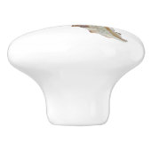 Beach Seashell Ocean Muschel Keramikknauf (Seitenansicht)