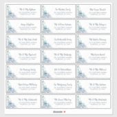 Beach Seashell Ocean Wedding Guest Address Labels (Blatt)