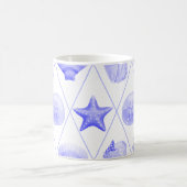 Beach Seashell Pattern Kaffeetasse (Mittel)