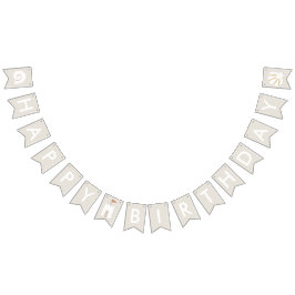 Beach Seashell Sandcastle Starfish Happy Birthday Wimpelkette