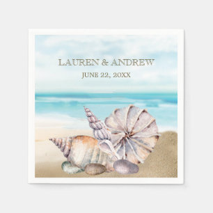 Beach Seashell Tropische Inselhochzeit Serviette