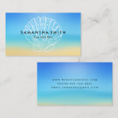 Beach Seashell Visitenkarte (Vorne/Hinten)