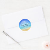 Beach Seashell Wedding Sticker (Umschlag)