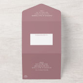 Beach Seashells Aquarellküste Chic Wedding Al All In One Einladung (Außenbereich)