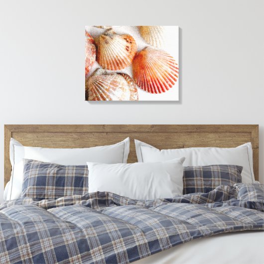 Beach Seashells Art Canvas Print Leinwanddruck (Insitu (Schlafzimmer))