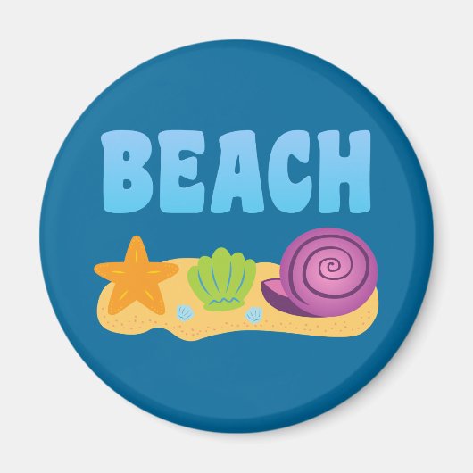 Beach Seashells Magnet (Vorne)
