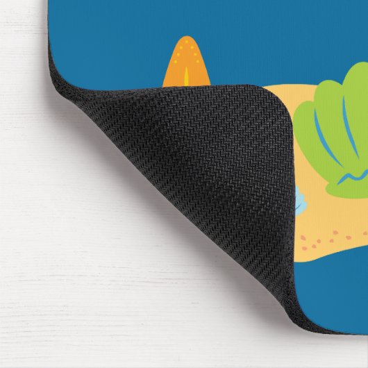 Beach Seashells Mousepad (Ecke)