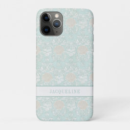 Beach Seashells Nautical Blue White Damask Muster Case-Mate iPhone Hülle