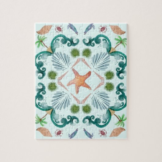 Beach Seashells Sea Life Puzzle (Vertikal)