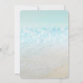 Beach Seashells Sea Sand Brautparty Einladung (Rückseite)