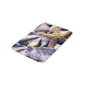 Beach Seashells Thema Badematte (Schrägansicht)