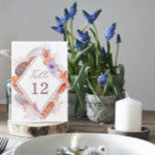 Beach Seashells Wasserfarben Coastal Chic Hochzeit Tischnummer