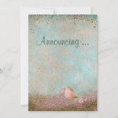 Beach Seashells Wedding Einladung (Vorderseite)