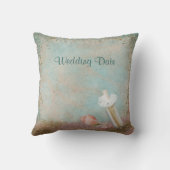 Beach Seashells Wedding Kissen (Rückseite)