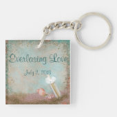 Beach Seashells Wedding Schlüsselanhänger (Rückseite)