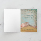 Beach Seashells Wedding Vielen Dank Dankeskarte (Innenseite)