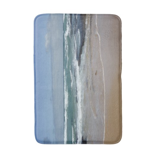 Beach Seashore Memory Foam Bath Mat Badematte (Vorderseite Vertikal)