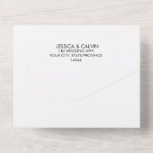 Beach Seaside 3 in 1. Einladung zur Hochzeit (Rückseite)