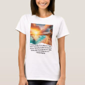 "Beach Serenity Quote T - Shirt" T-Shirt (Vorderseite)