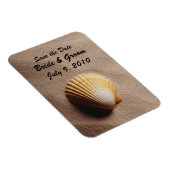 Beach Serenity Save the Date Premium Magnet (Rechte Seite)