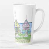 Beach Shack Life 1; Latte Tasse; groß Milchtasse (Rechts)