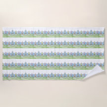 Beach Shack Life 1; Strandhandtuch