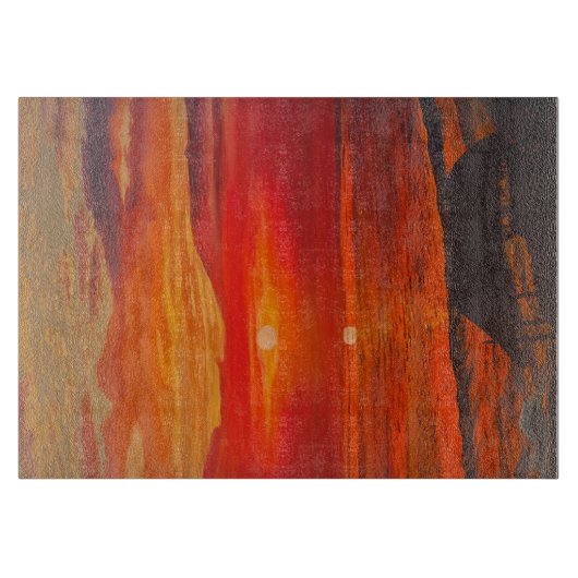 Beach Shack, Original von Gary Poling Schneidebrett (Vorderseite)