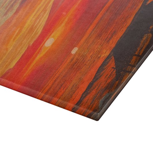 Beach Shack, Original von Gary Poling Schneidebrett (Ecke)