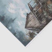 Beach Shack rustikale Küstenmalerei Dekoupage Seidenpapier (Ausschnitt)