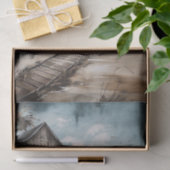 Beach Shack rustikale Küstenmalerei Dekoupage Seidenpapier (Geschenk)