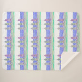 Beach Shack Sherpa Blanket Sherpadecke (Vorderseite (Horizontal))