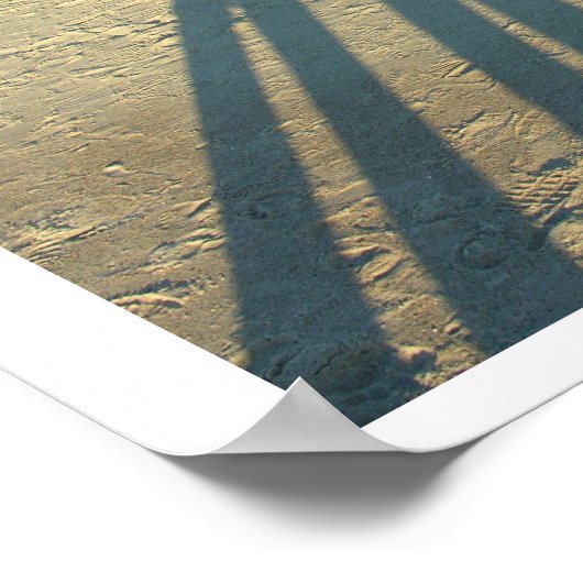 Beach Shadows Poster (Ecke)