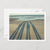 Beach Shadows Postkarte (Vorne/Hinten)